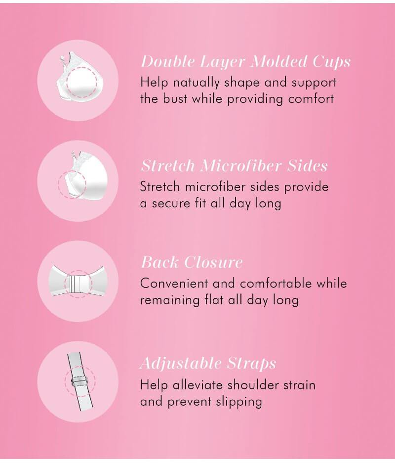 Exquisite Form Fully Minimiser Underwire Bra - White - Image 4