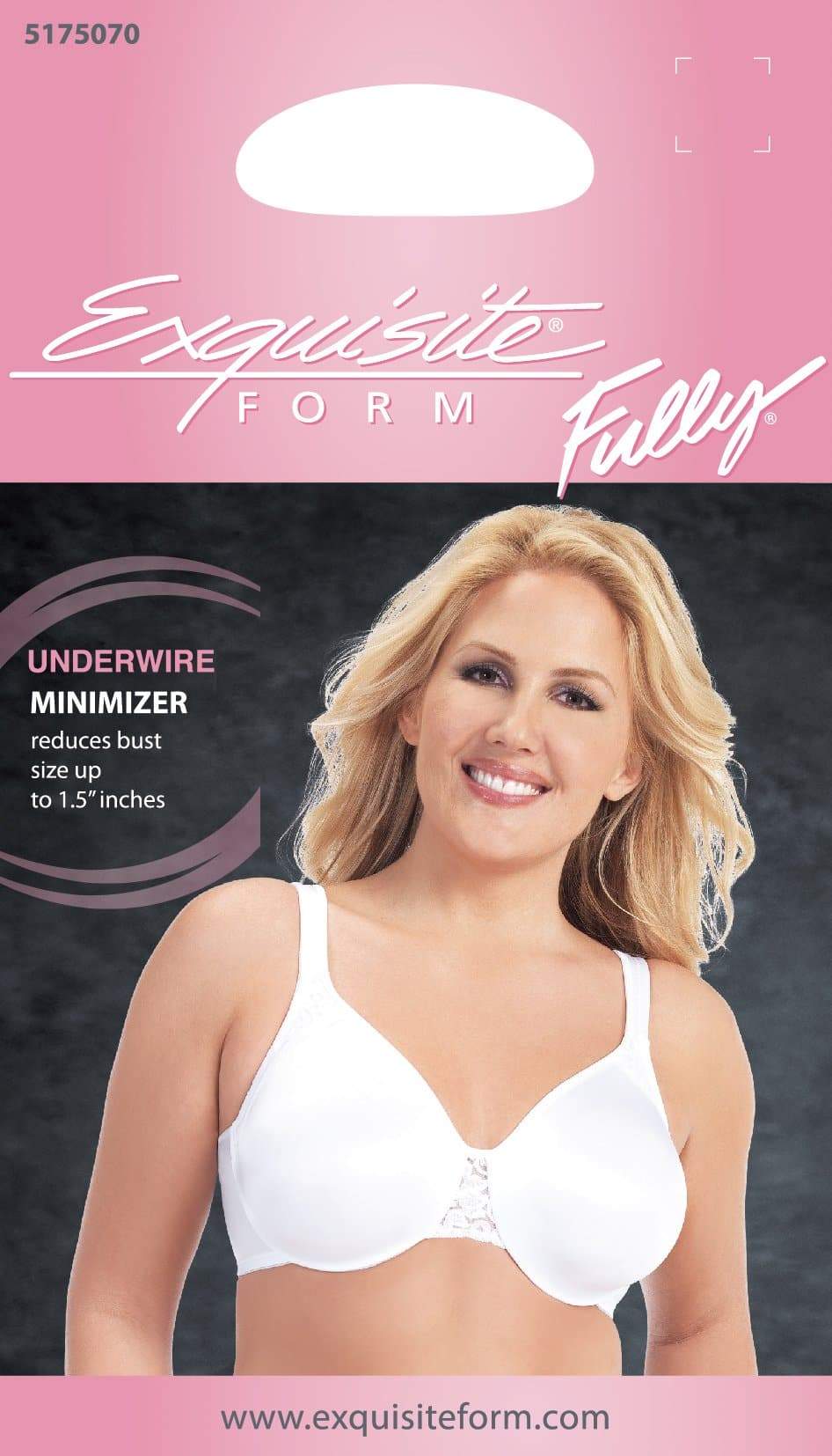 Exquisite Form Fully Minimiser Underwire Bra - White - Image 6
