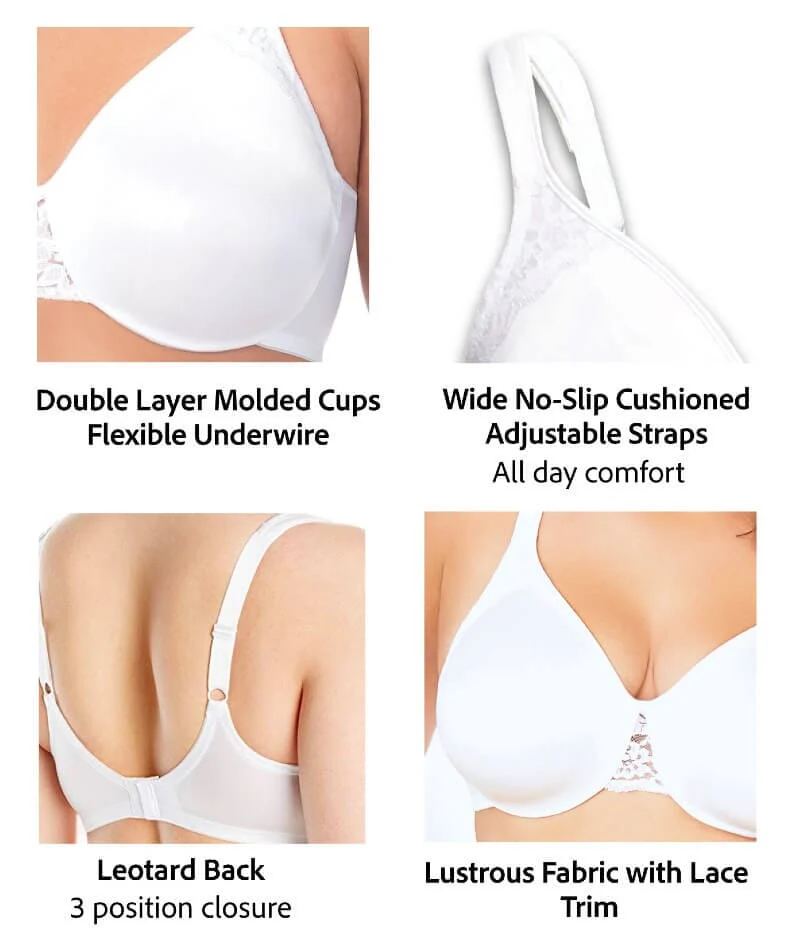 Exquisite Form Fully Minimiser Underwire Bra - White - Image 8