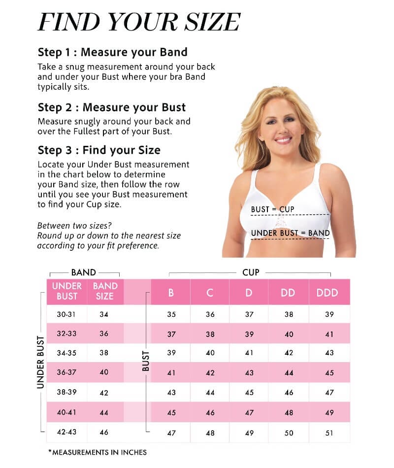 Exquisite Form Fully Minimiser Underwire Bra - White - Image 9