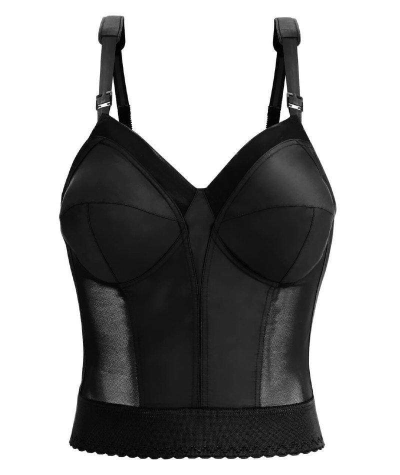 Exquisite Form Fully Back Close Longline Bra - Black - Image 11
