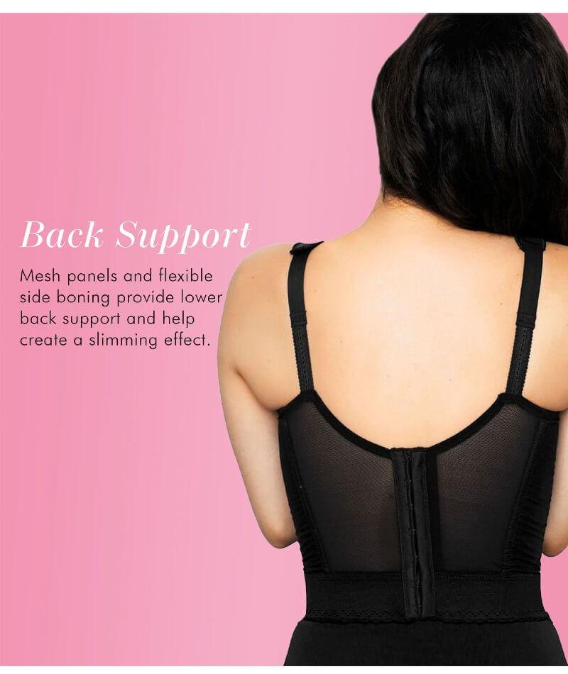 Exquisite Form Fully Back Close Longline Bra - Black - Image 7