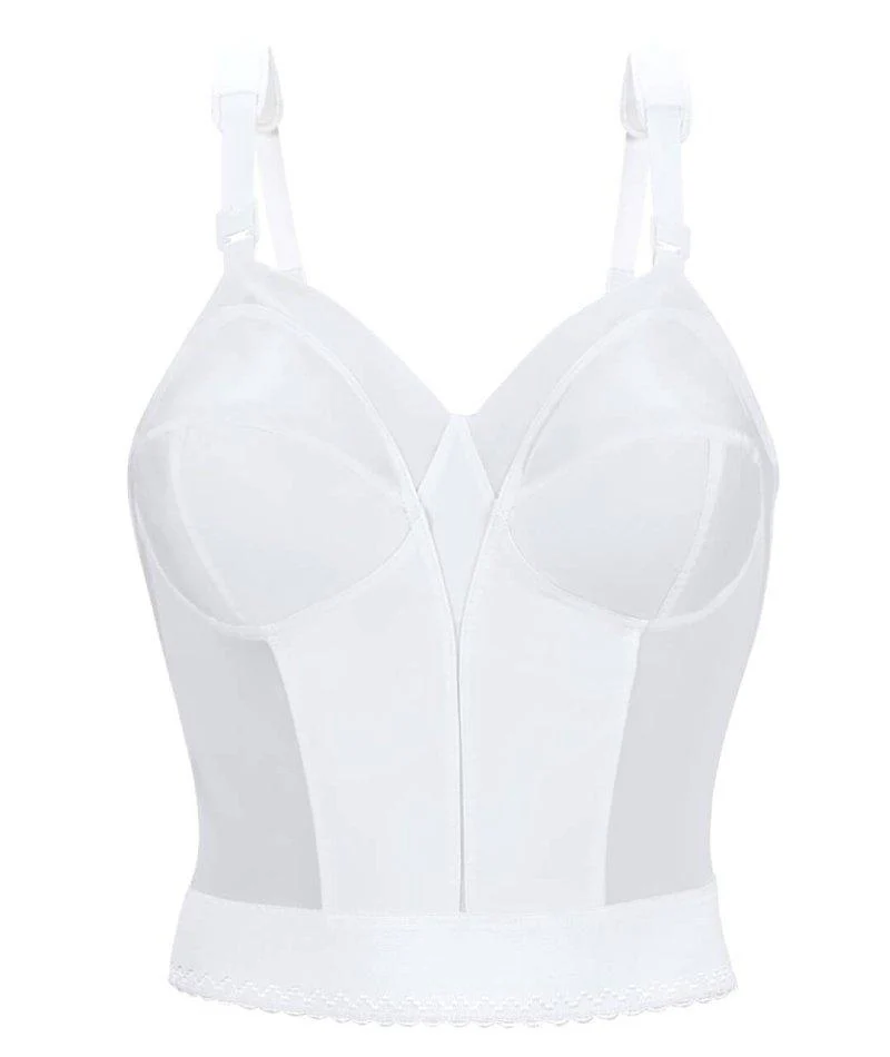 Exquisite Form Fully Back Close Longline Bra - White - Image 9