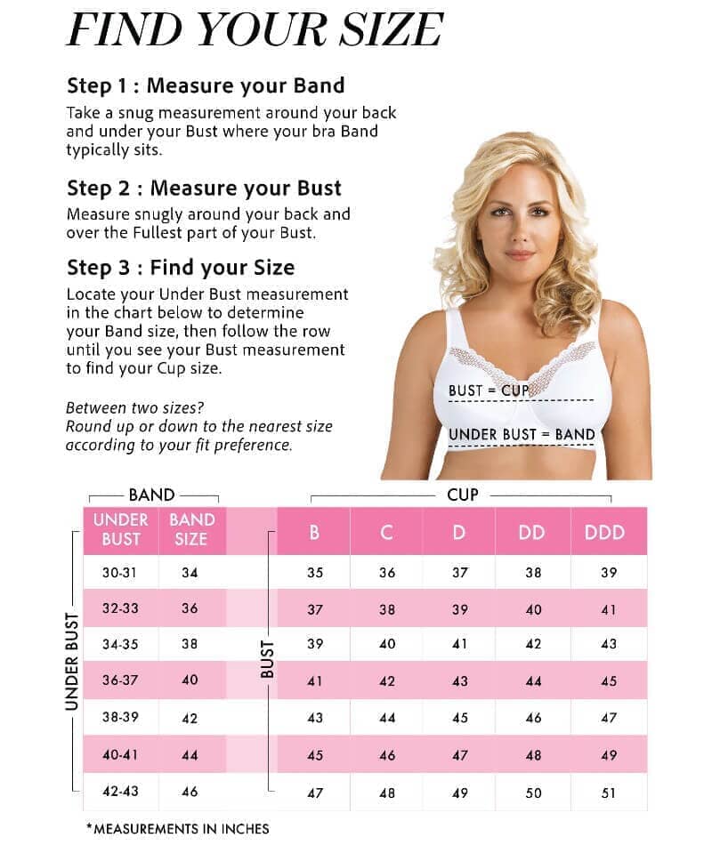 Exquisite Form Fully Cotton Soft Cup Wire-Free Bra With Lace - White - Image 10