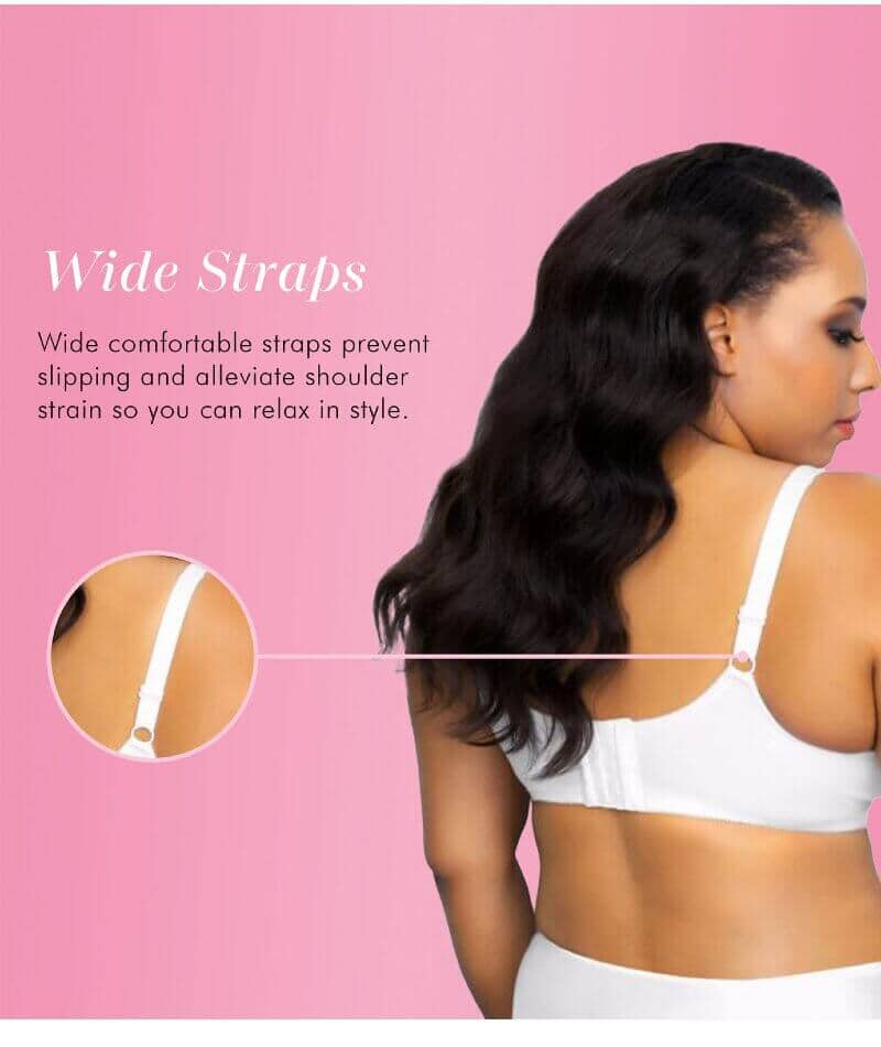 Exquisite Form Fully Cotton Soft Cup Wire-Free Bra With Lace 2 Pack - Damask Neutral/White - Image 5
