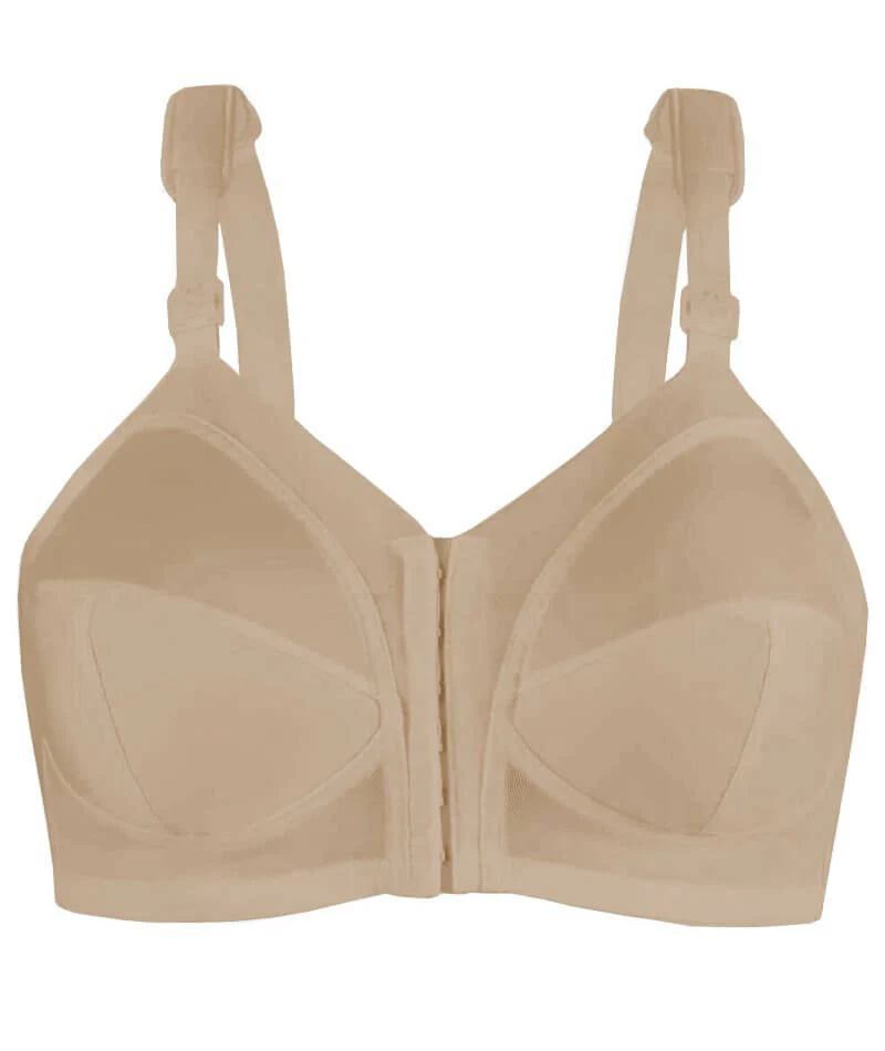 Exquisite Form Fully Front Close Wire-Free Classic Support Bra - Nude - Image 6