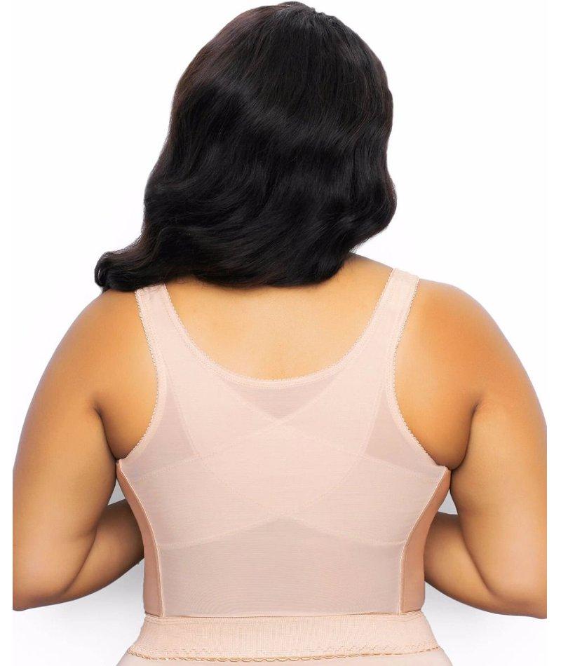 Exquisite Form Fully Front Close Wire-Free Longline Posture With Lace Bra - Rose Beige - Image 2