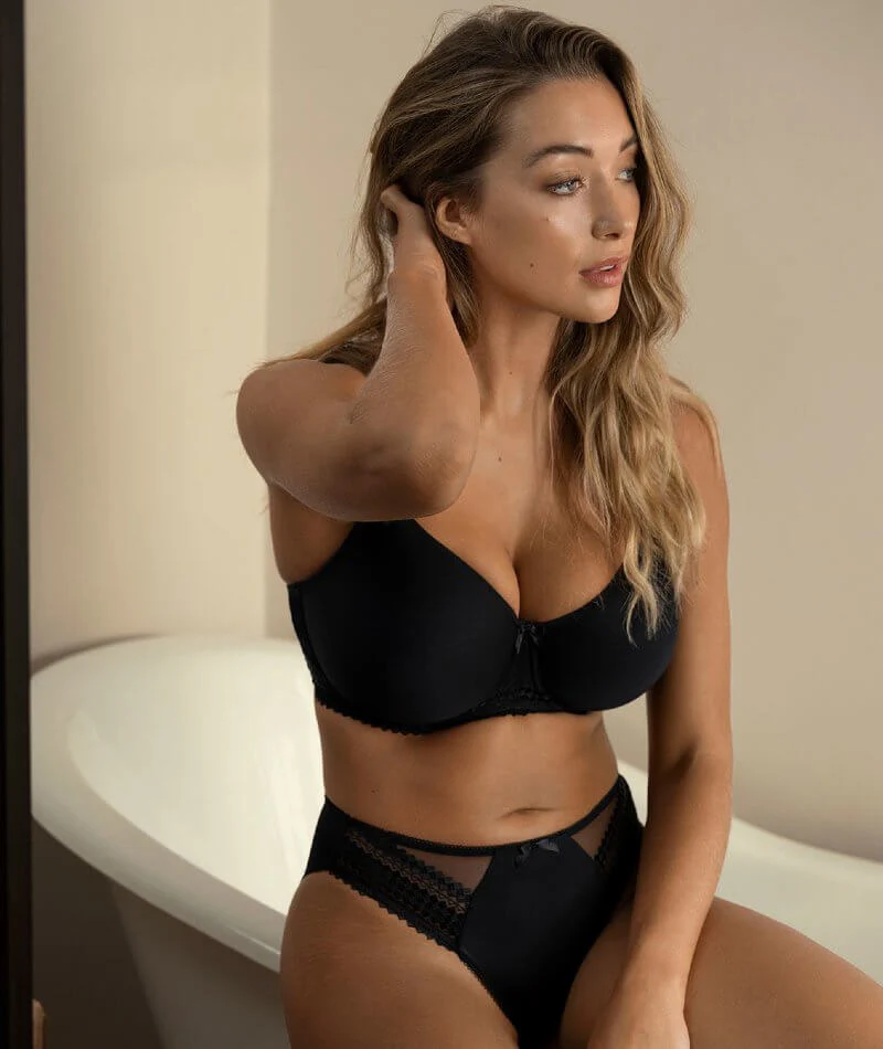 Fantasie Rebecca Moulded Spacer with Embroidery Underwired Bra - Black - Image 3