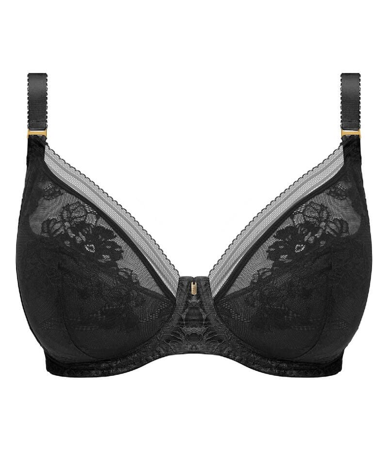 Fantasie Fusion Lace Underwire Padded Plunge Bra - Black - Image 6