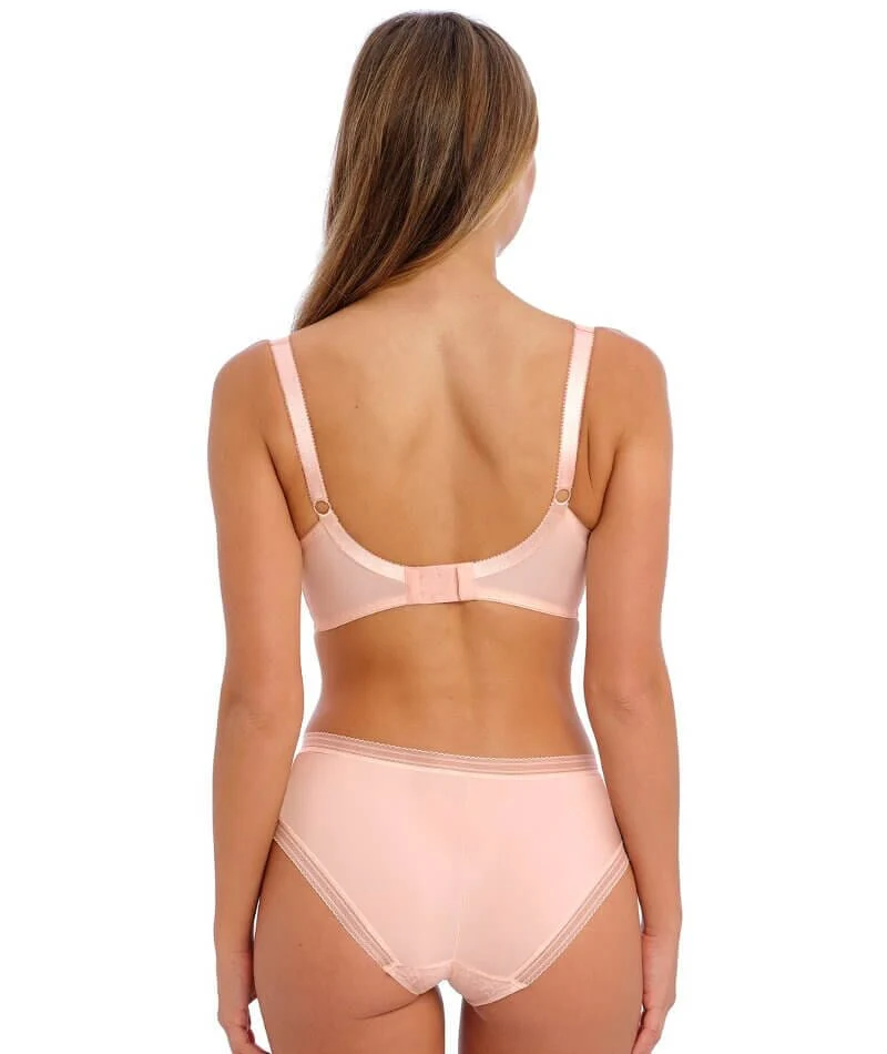 Fantasie Fusion Lace Underwire Padded Plunge Bra - Blush - Image 5