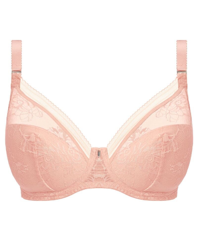 Fantasie Fusion Lace Underwire Padded Plunge Bra - Blush - Image 6