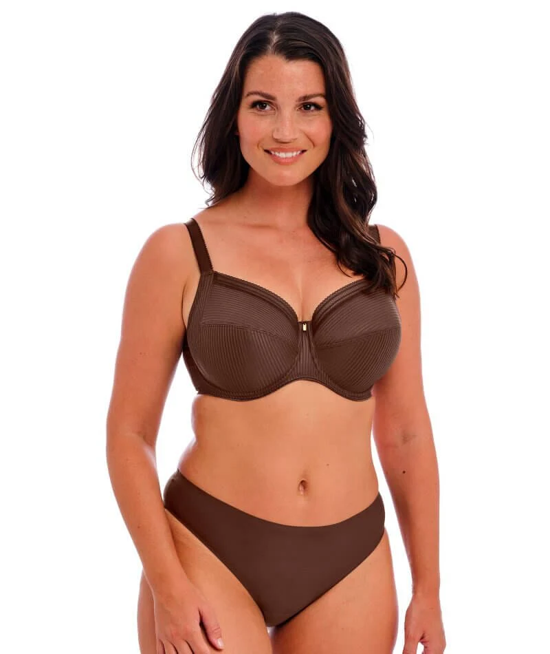 Fantasie Fusion Underwired Full Cup Side Support Bra - Coffee Roast - Image 3