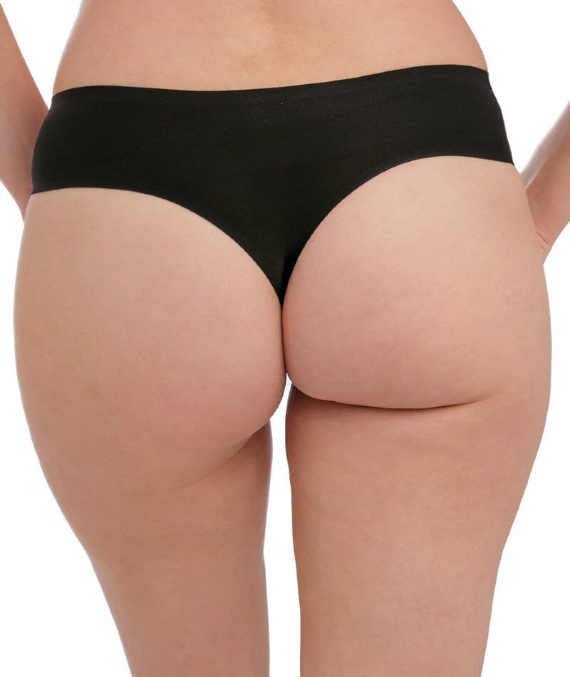 Fantasie Smoothease Invisible Stretch Thong - Black - Image 2