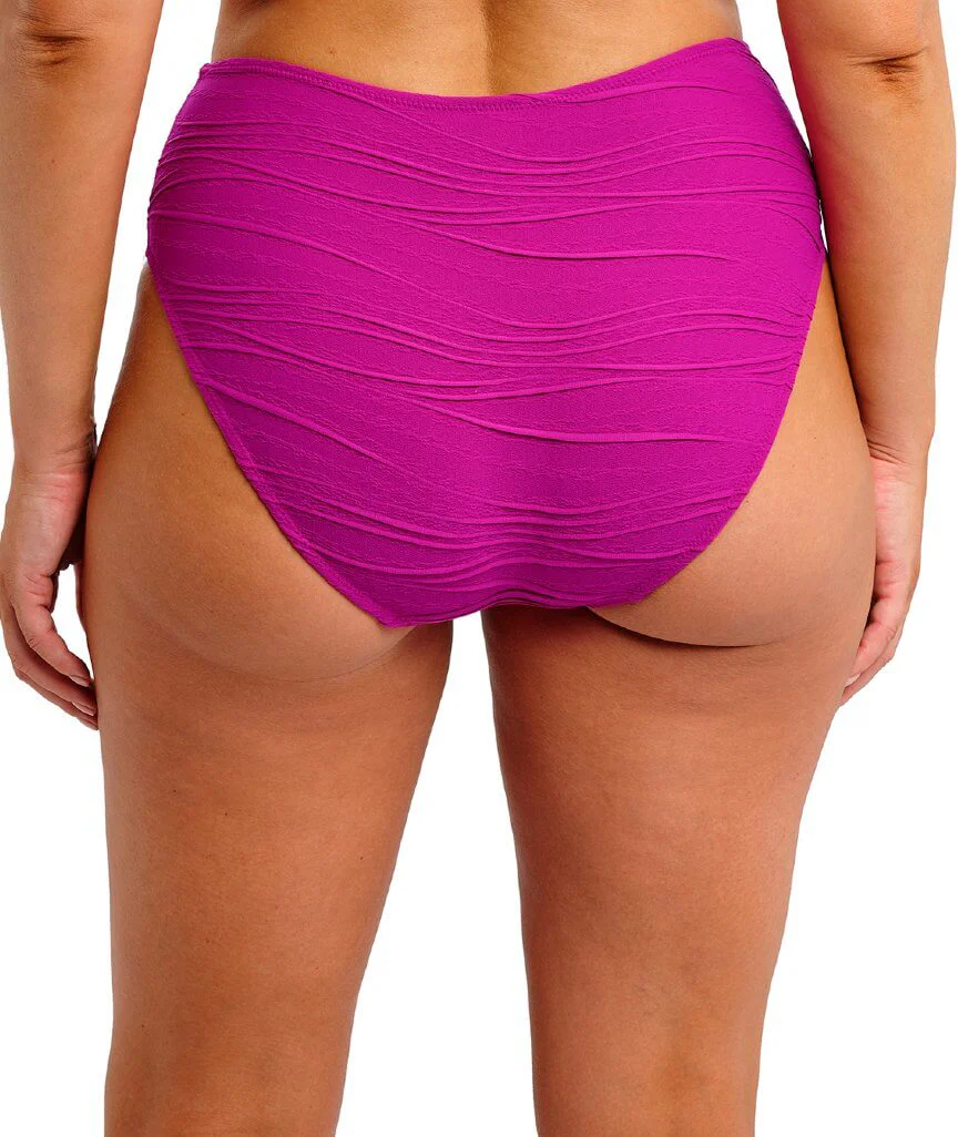 Fantasie Swim Beach Waves High Waist Bikini Brief - Bright Fuchsia - Image 2