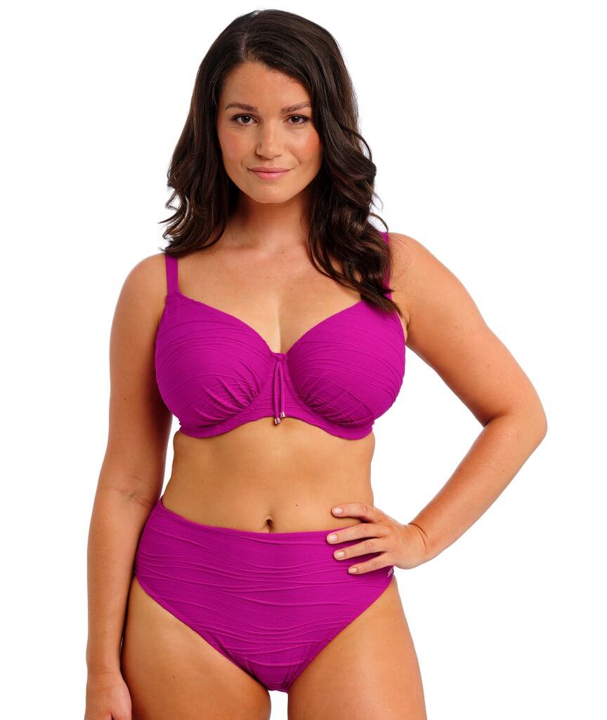Fantasie Swim Beach Waves Underwire Gathered Full Cup Bikini Top - Bright Fuchsia - Image 5