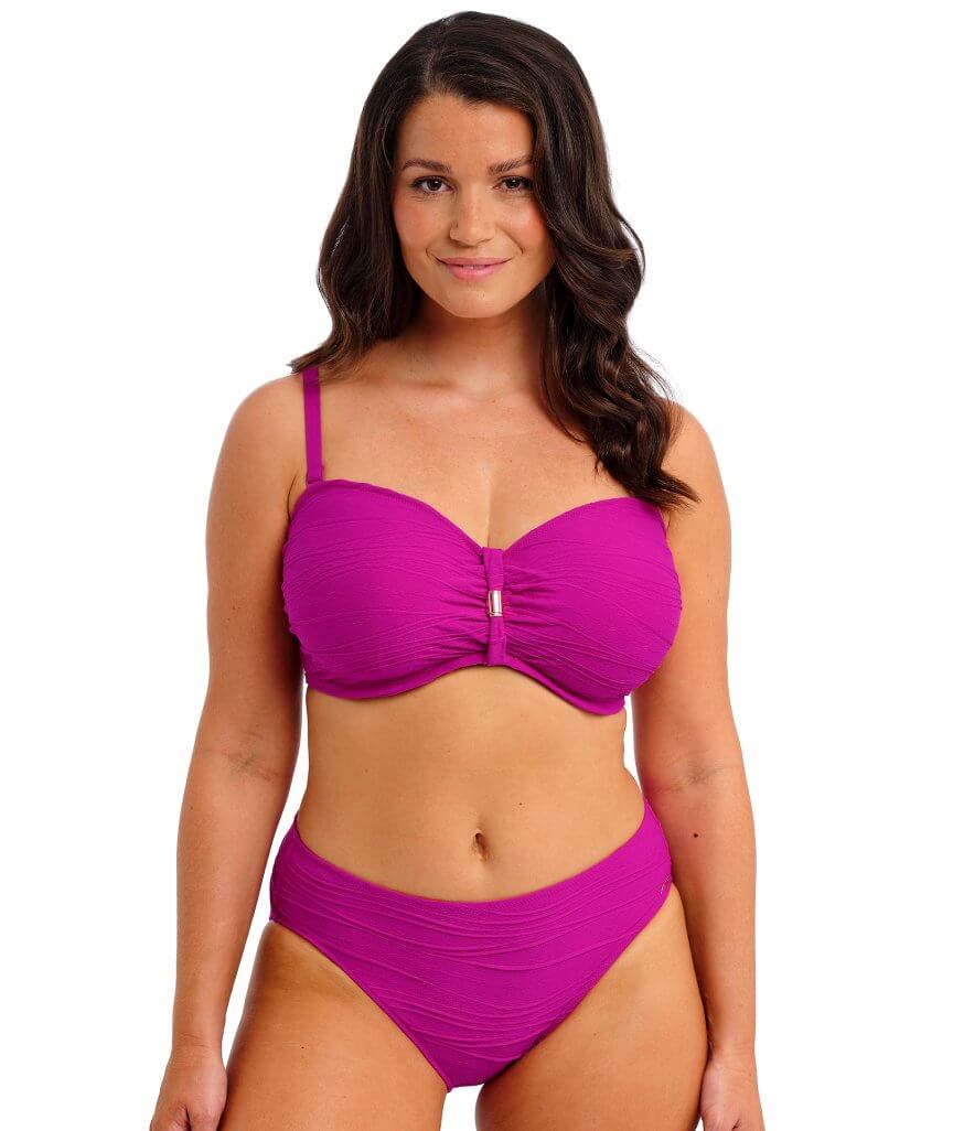 Fantasie Swim Beach Waves Mid Rise Bikini Brief - Bright Fuchsia - Image 6