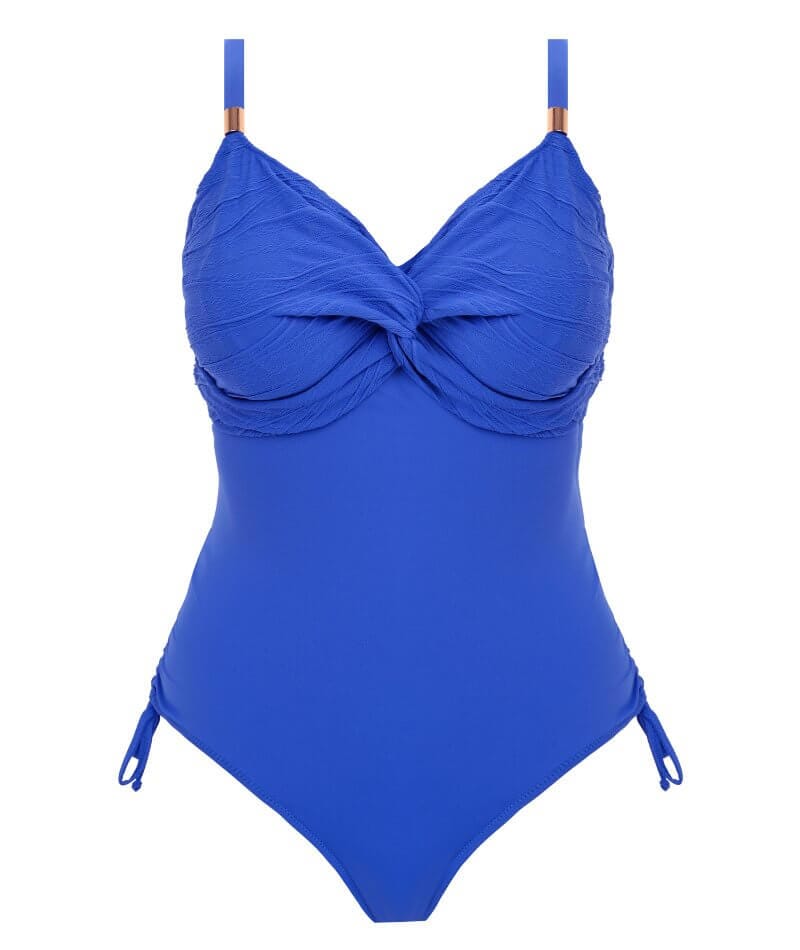 Fantasie Swim Beach Waves Underwire Twist Front Swimsuit With Adjustable Leg - Ultramarine - Image 7