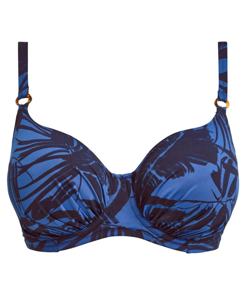 Fantasie Swim Malabar Coast Underwire Gathered Full Cup Bikini Top - Midnight - Image 6