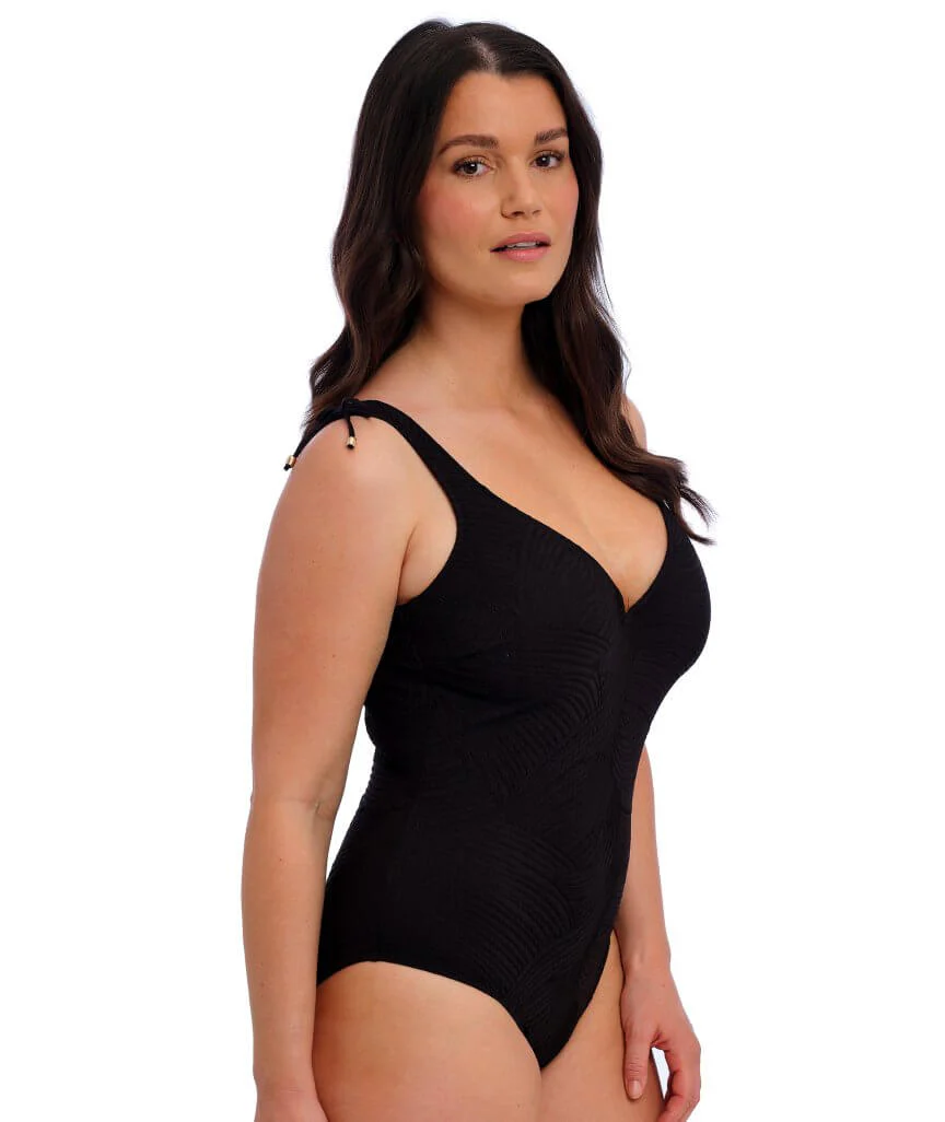 Fantasie Swim Ottawa Underwired Plunge One Piece Swimsuit - Black - Image 3