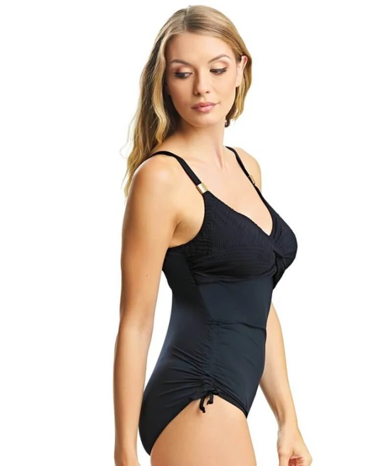 Fantasie Swim Ottawa Underwired Twist Front One Piece Swimsuit - Black - Image 3