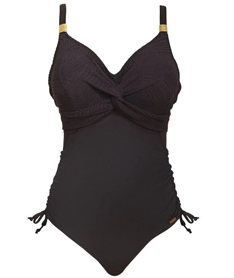Fantasie Swim Ottawa Underwired Twist Front One Piece Swimsuit - Black - Image 4