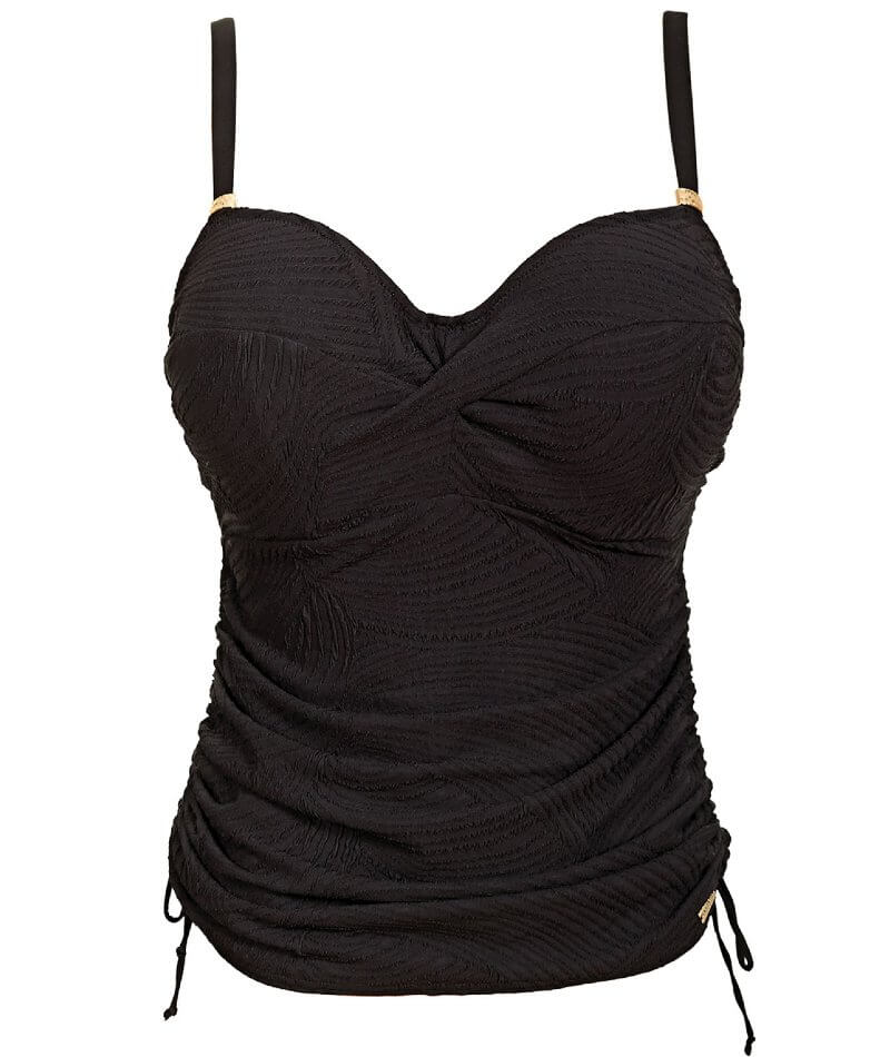 Fantasie Swim Ottawa Underwired Twist Front Tankini Top - Black - Image 6