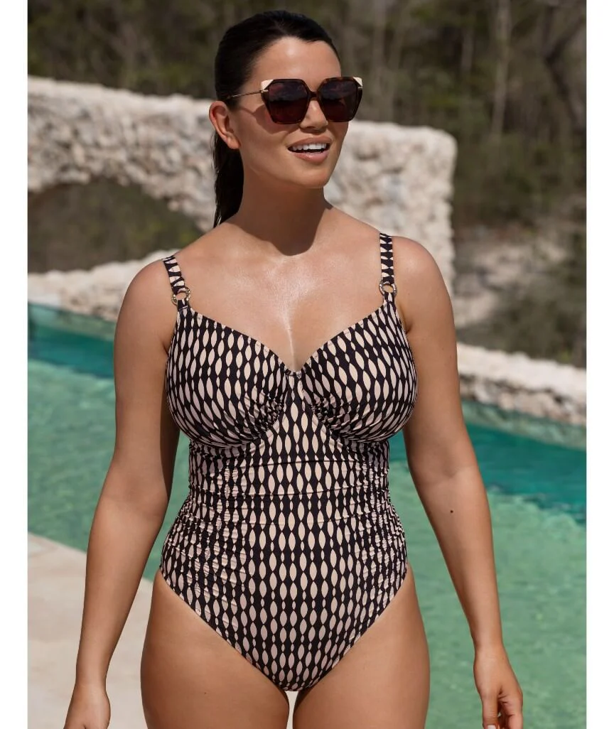 Fantasie Swim Shell Bay Underwired Full Cup One Piece Swimsuit - Desert Blush - Image 4