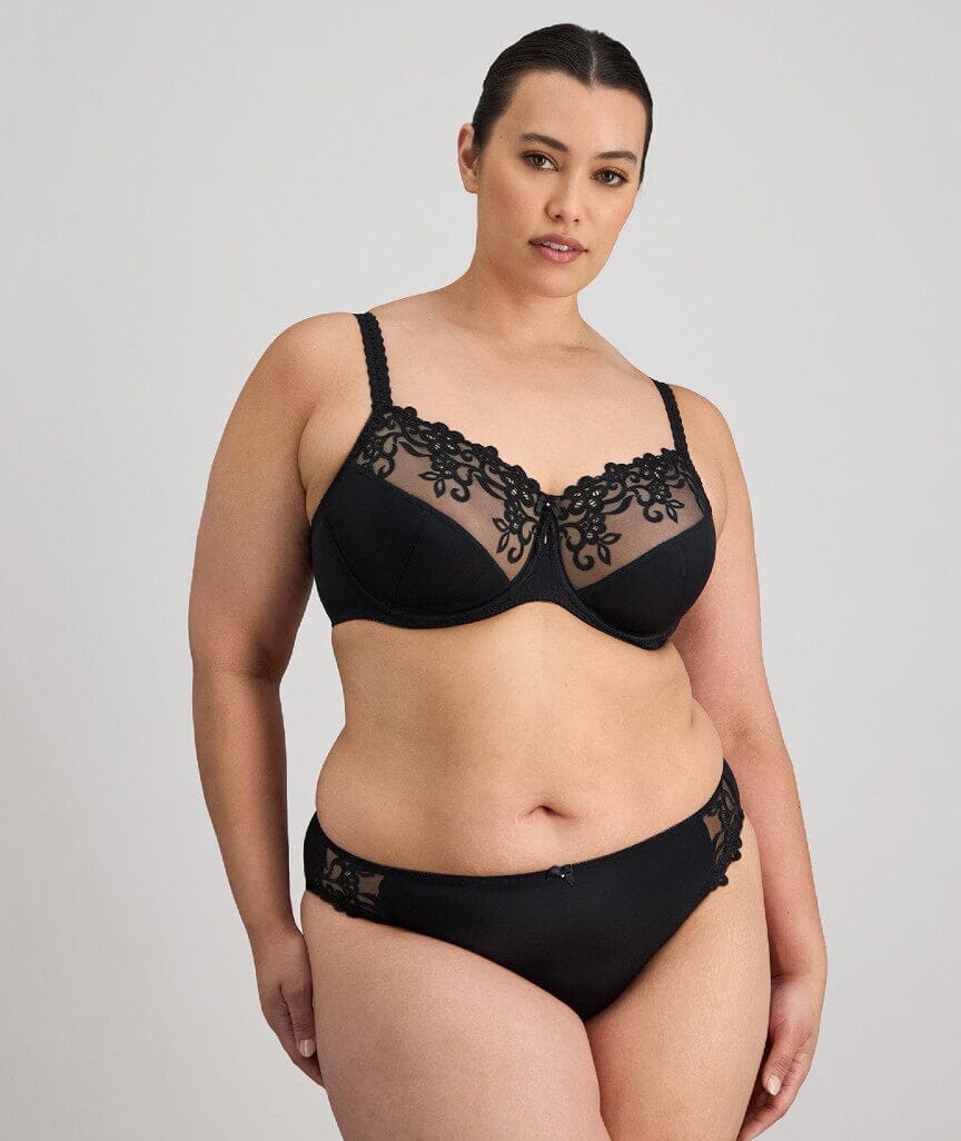Fayreform Coral High Cut Brief - Black - Image 4