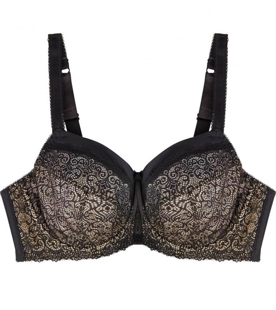 Fayreform Delicate Lace Underwire Bra - Black/Cream Tan - Image 6