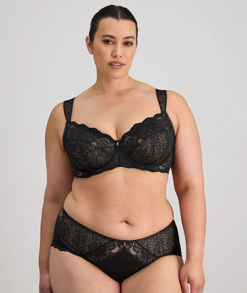Fayreform Midnight Express Underwire Bra - Black - Image 4