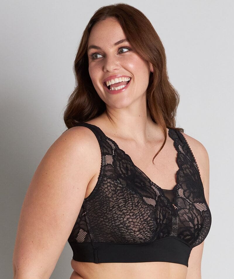 Fayreform Midnight Express Wire-Free Bra - Black - Image 3