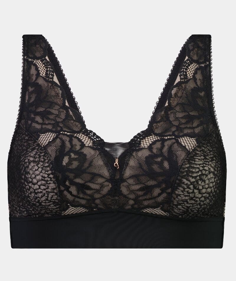 Fayreform Midnight Express Wire-Free Bra - Black - Image 5