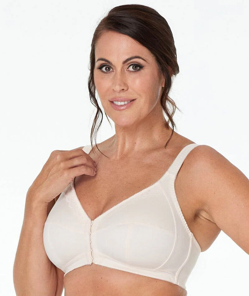 Fayreform Ultimate Comfort Front Closure Soft Cup Wire-free Bra - Pink Champagne - Image 5