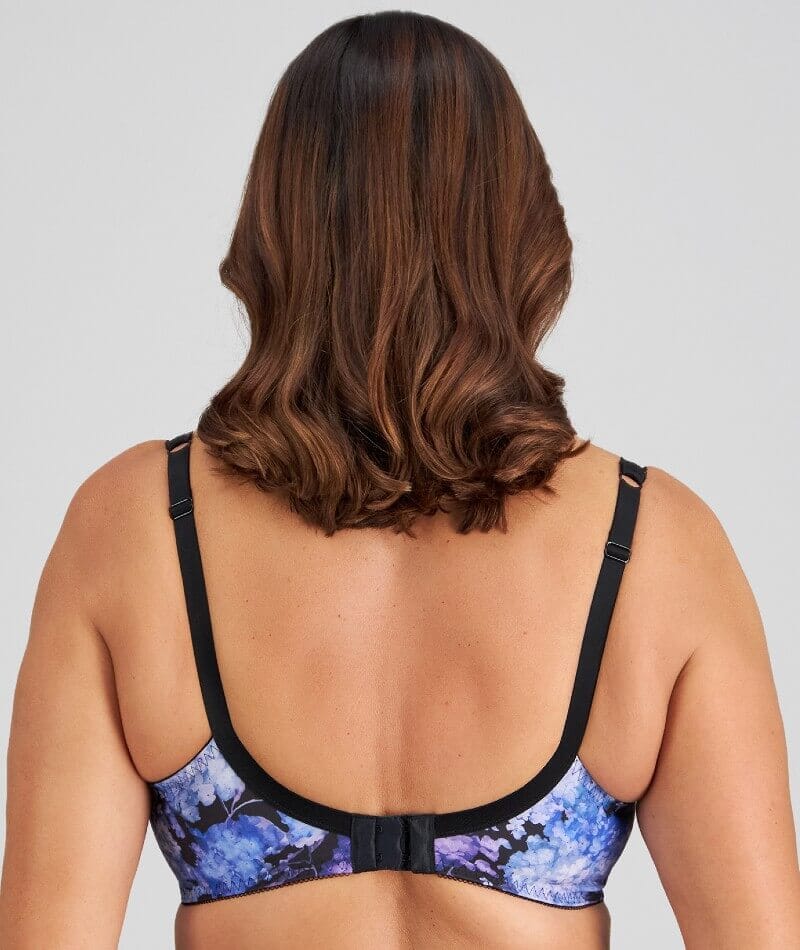 Fayreform Wild Violet Underwire Bra - Blue Hydrangea Print - Image 2