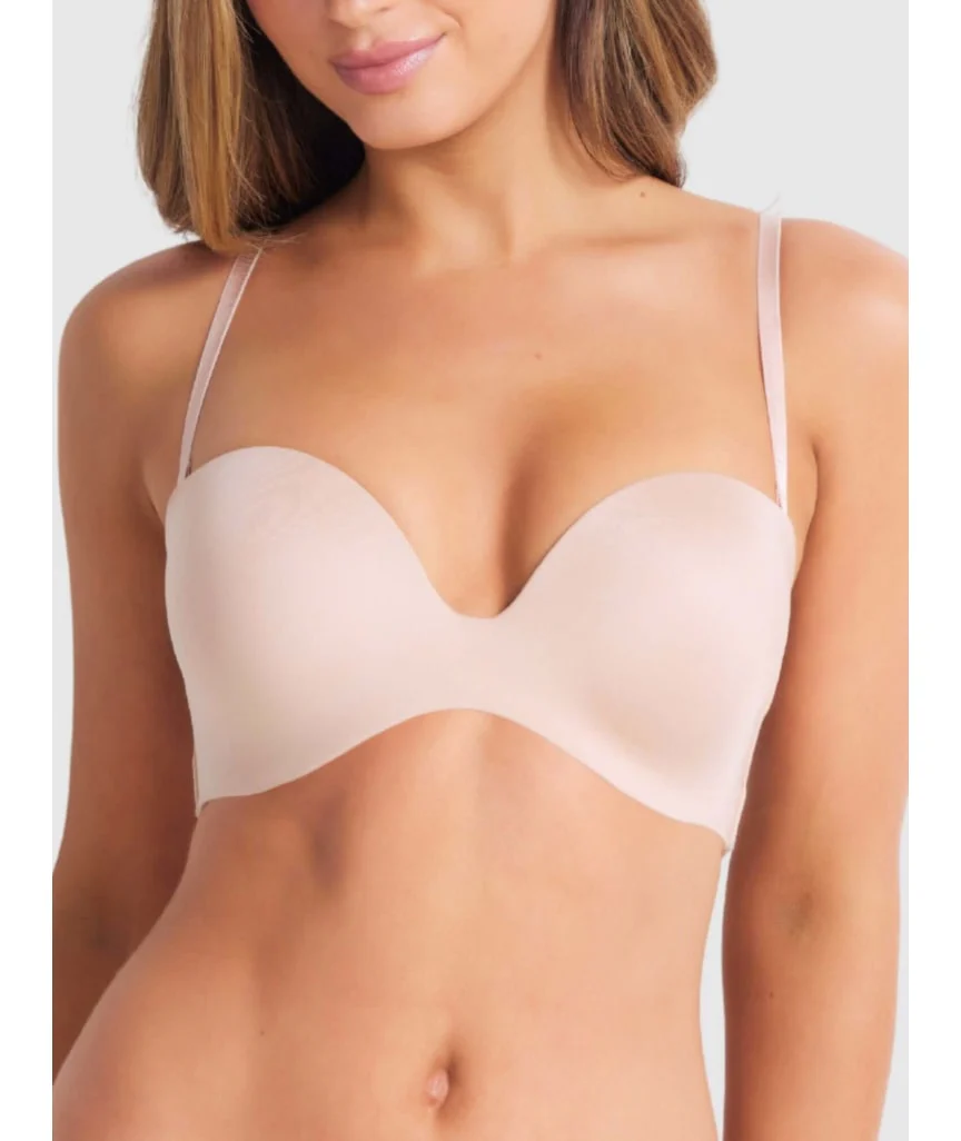 Finelines Attitude Full Figure Strapless Bra - Caramel - Image 3