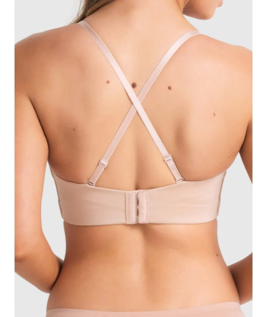 Finelines Attitude Full Figure Strapless Bra - Caramel - Image 4