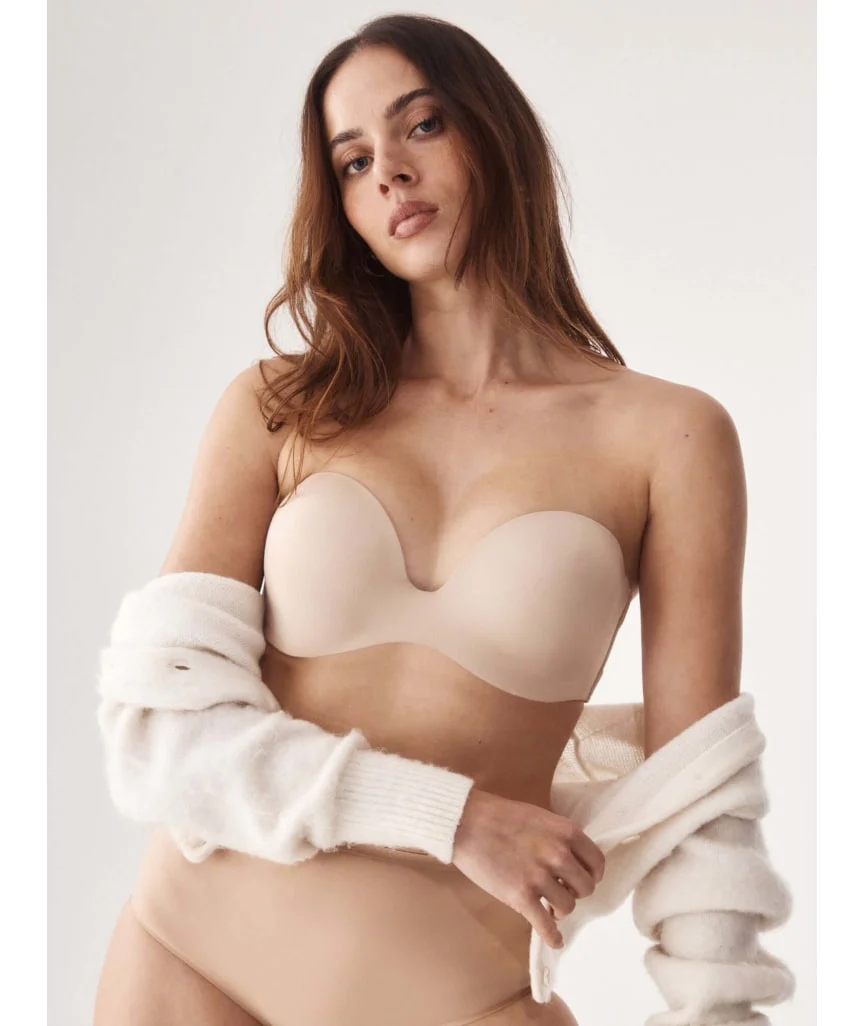 Finelines Attitude Full Figure Strapless Bra - Caramel - Image 8