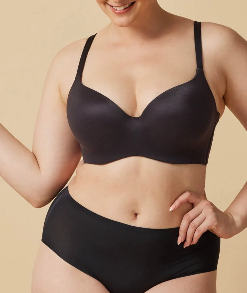 Finelines Memory Blessed Full Coverage Bra - Black - Image 4
