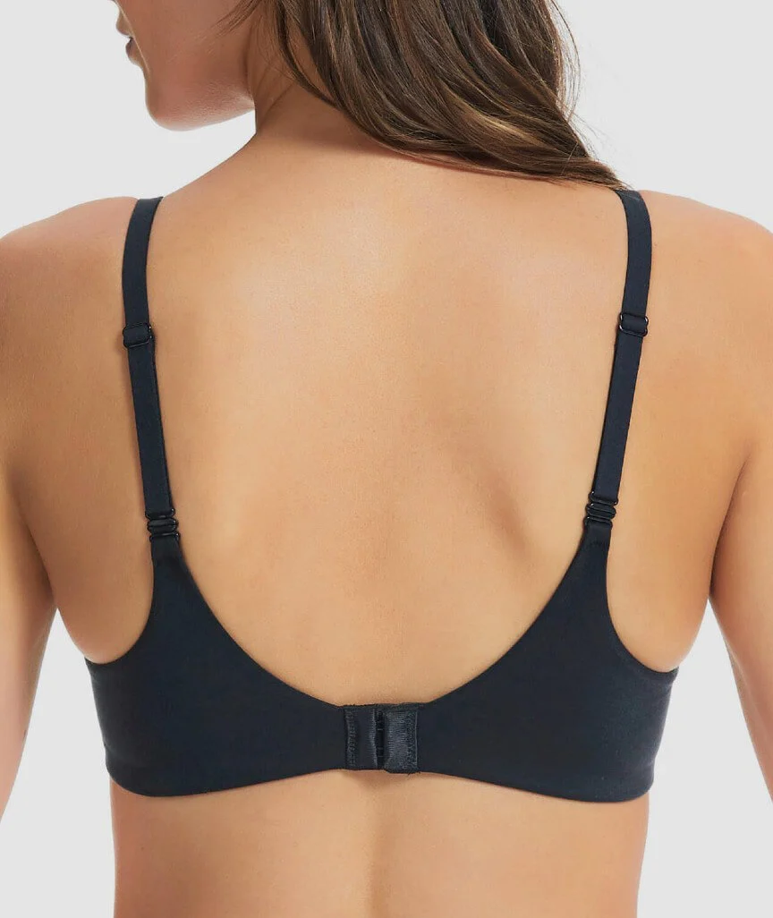 Finelines Memory Full Coverage T-Shirt Bra - Black - Image 3