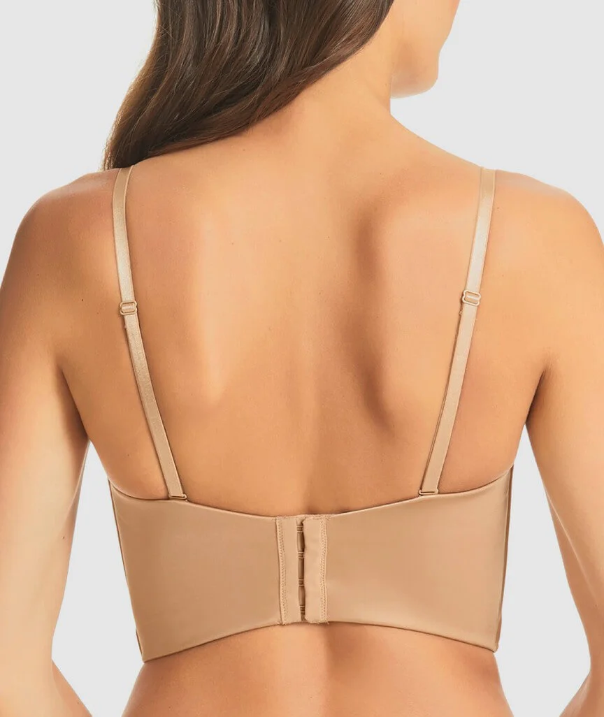 Finelines Refined Strapless Plunge Bustier - Nude - Image 6