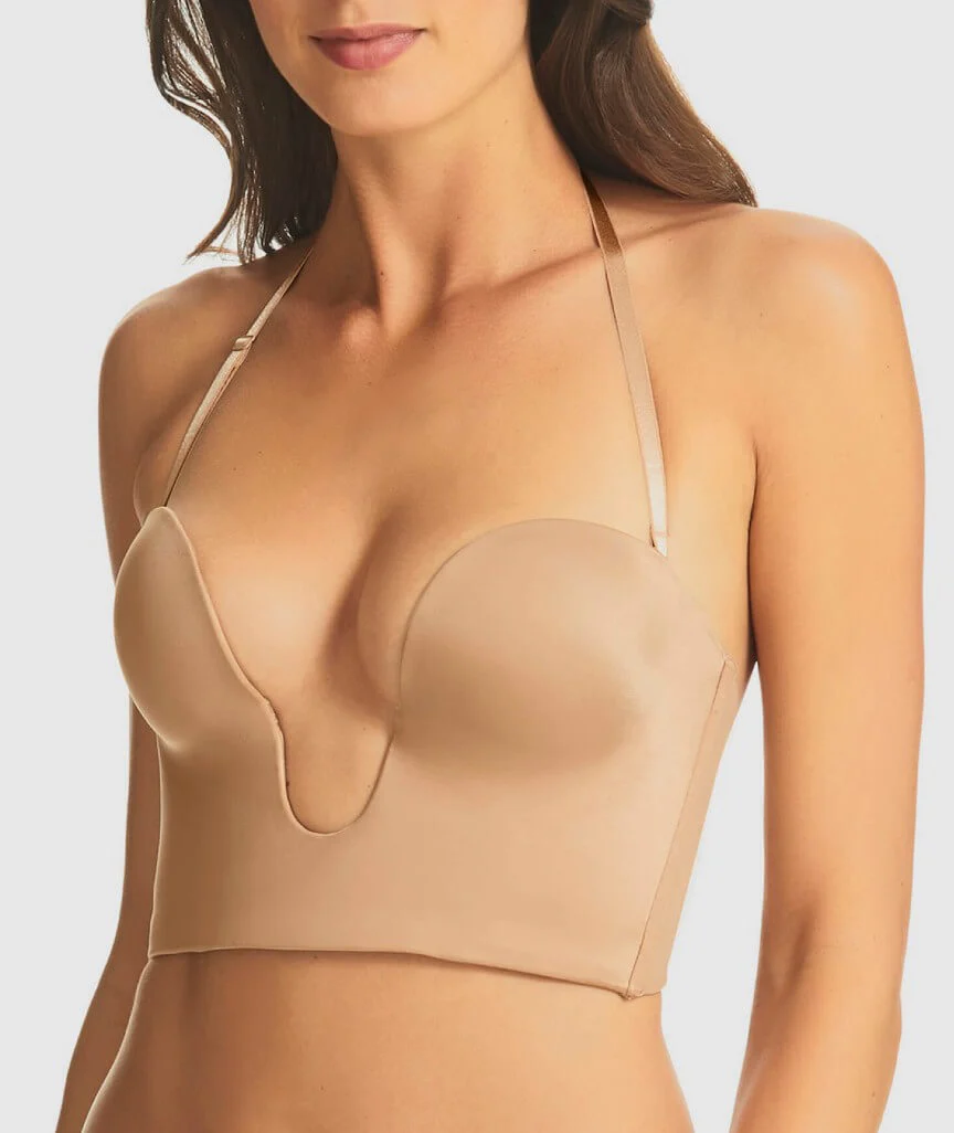 Finelines Refined Strapless Plunge Bustier - Nude - Image 7