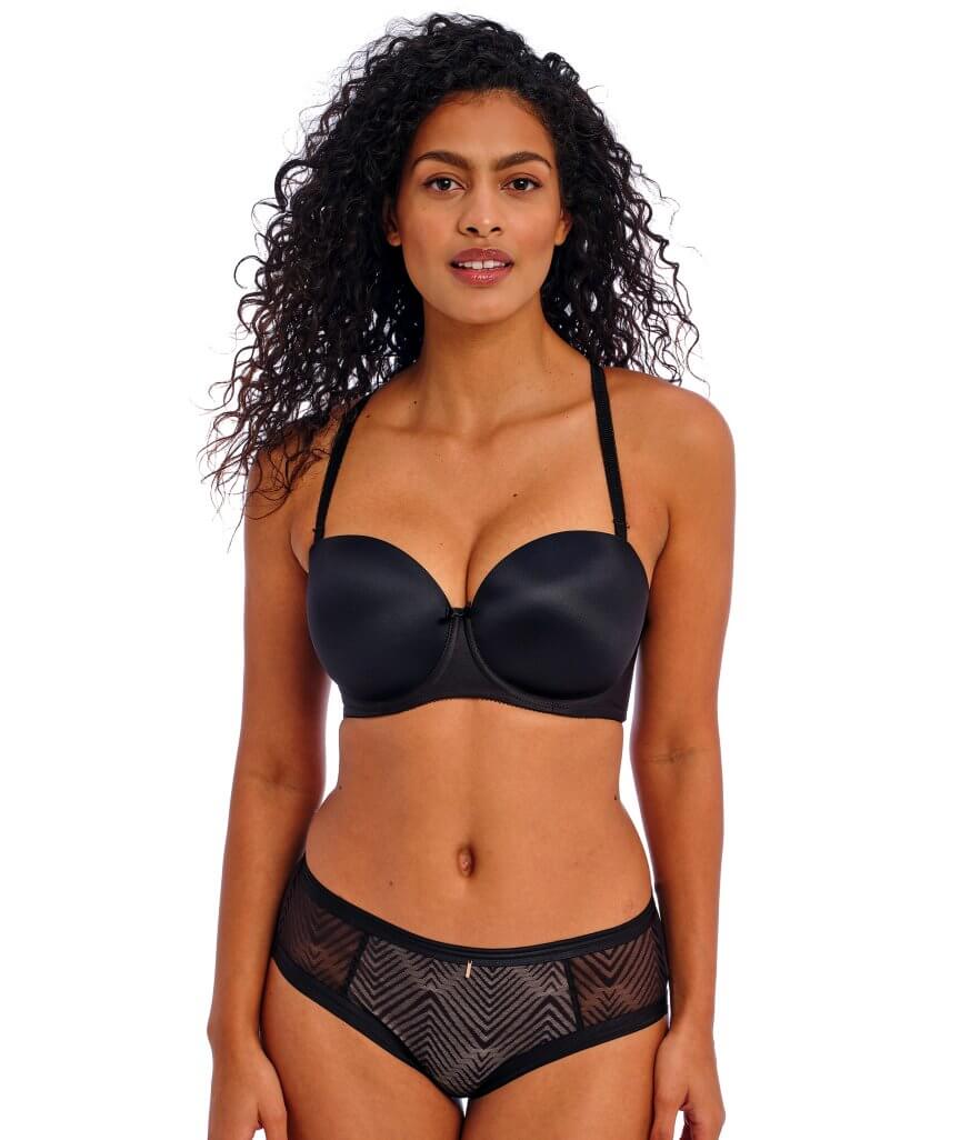 Freya Deco Underwired Moulded Strapless Bra - Black - Image 9