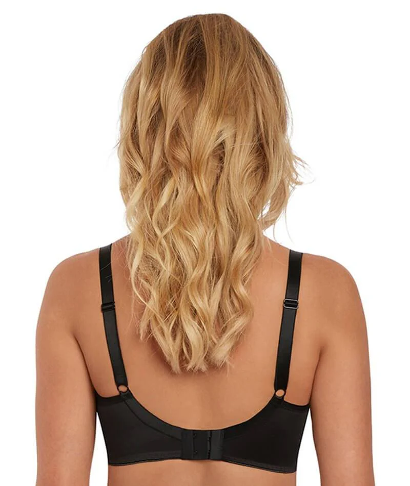 Freya Starlight Underwired Moulded Balcony T-shirt Bra - Black - Image 2
