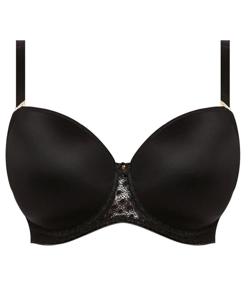 Freya Starlight Underwired Moulded Balcony T-shirt Bra - Black - Image 5