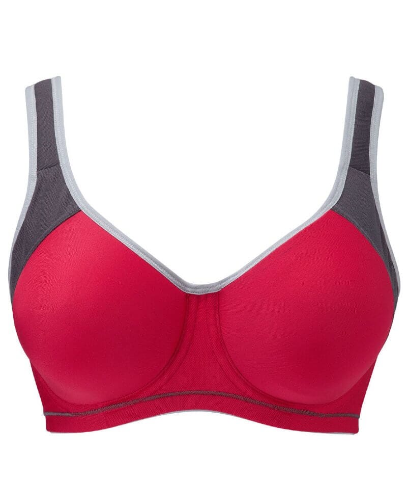 Freya Active Sonic Underwired Moulded Spacer Sports Bra - Hot Crimson - Image 4