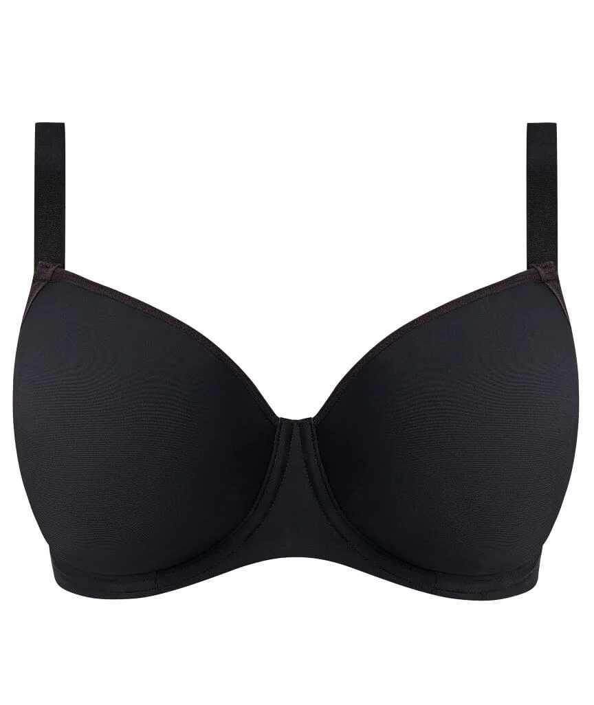 Freya Essentially Smooth Underwire Moulded Balcony T-shirt Bra - Black - Image 8