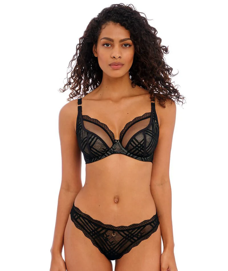 Freya Fatale Underwired Plunge Bra - Noir - Image 4