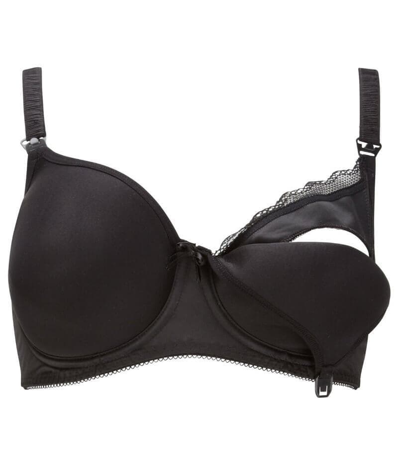 Freya Pure Underwire Moulded Nursing Bra - Black - Image 3