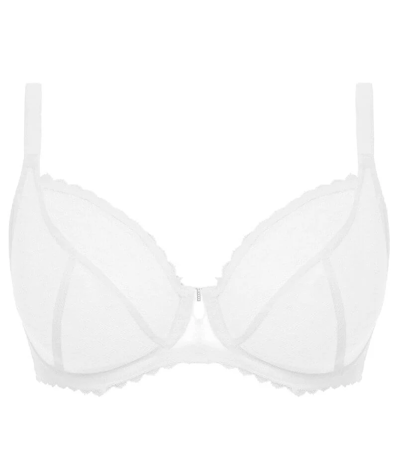 Freya Signature Underwired Plunge Bra - White - Image 5