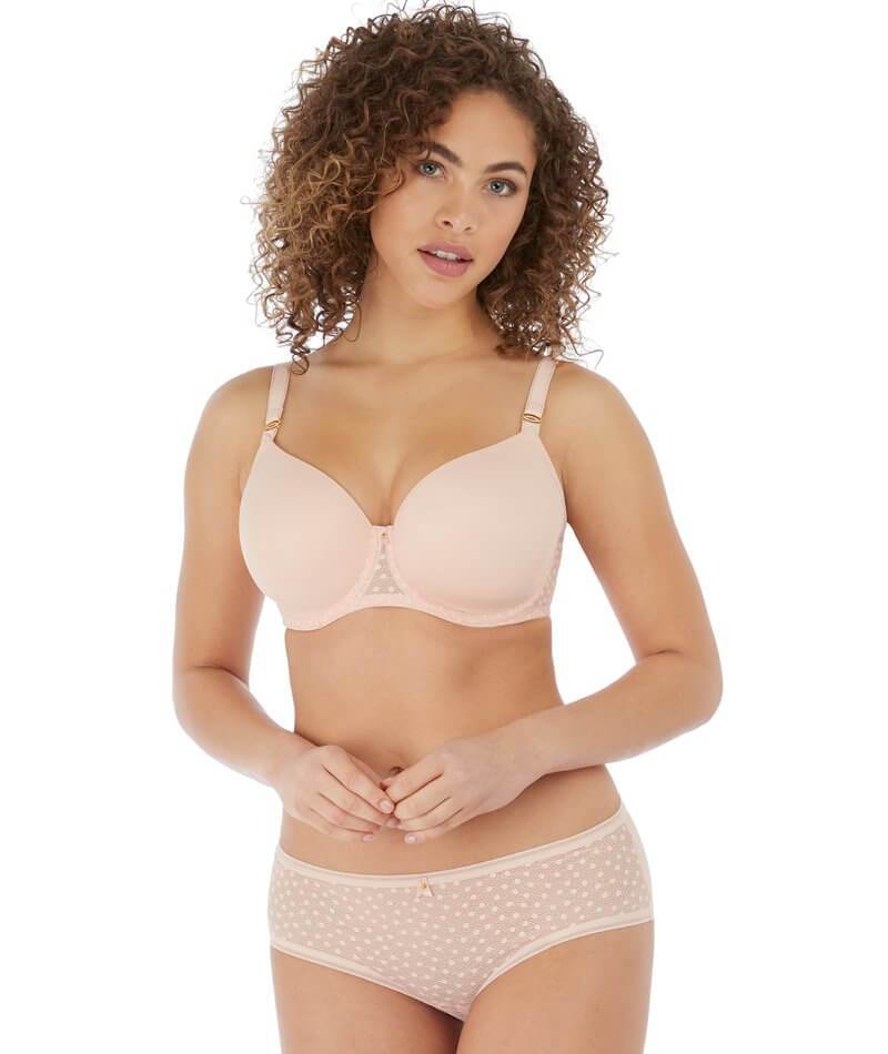 Freya Starlight Underwired Moulded Balcony T-shirt Bra - Rosewater - Image 4